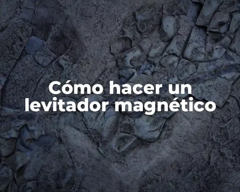 Cómo hacer un levitador magnético