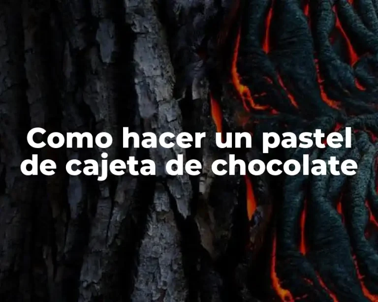 Como hacer un pastel de cajeta de chocolate