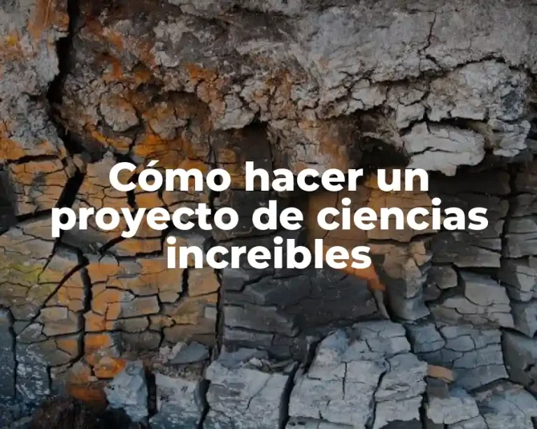 Cómo hacer un proyecto de ciencias increibles