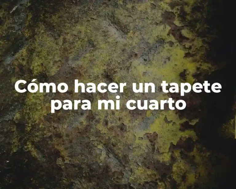 Cómo hacer un tapete para mi cuarto