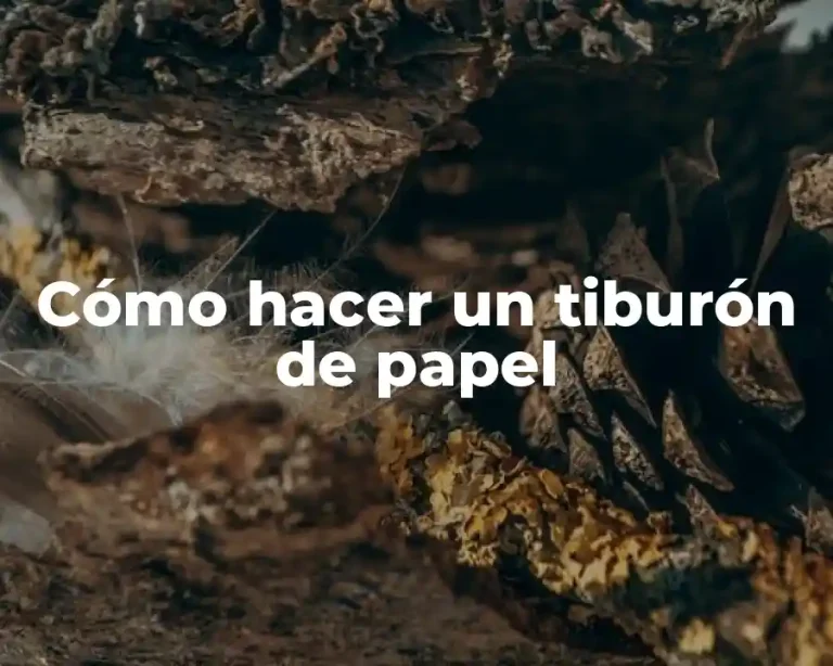 Cómo hacer un tiburón de papel