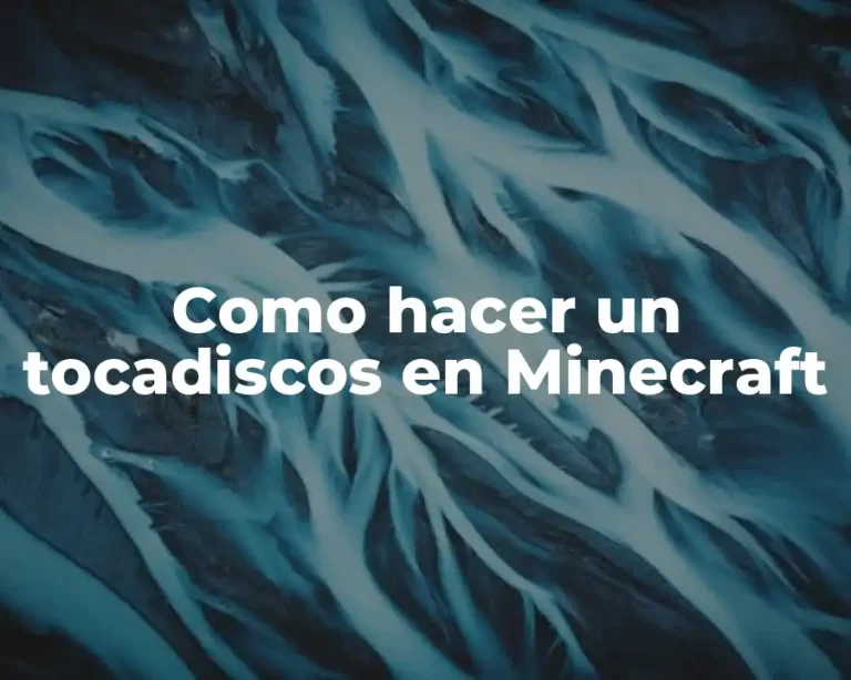 Como hacer un tocadiscos en Minecraft