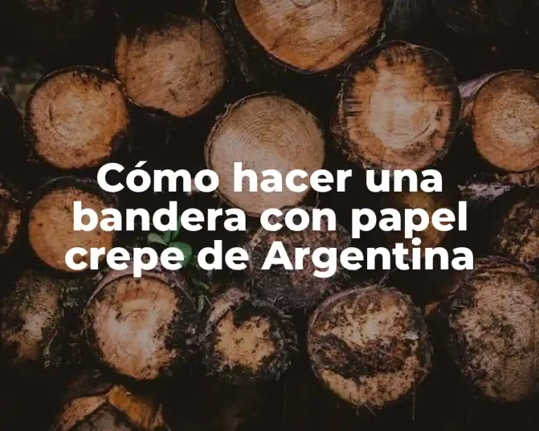 Cómo hacer una bandera con papel crepe de Argentina