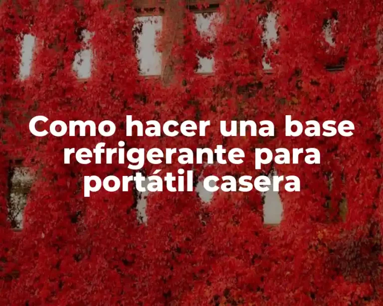 Como hacer una base refrigerante para portátil casera
