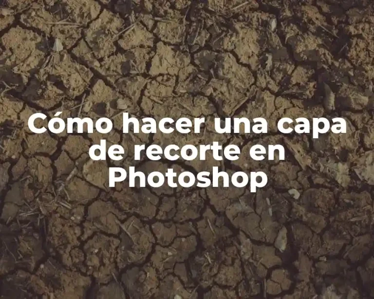 Cómo hacer una capa de recorte en Photoshop
