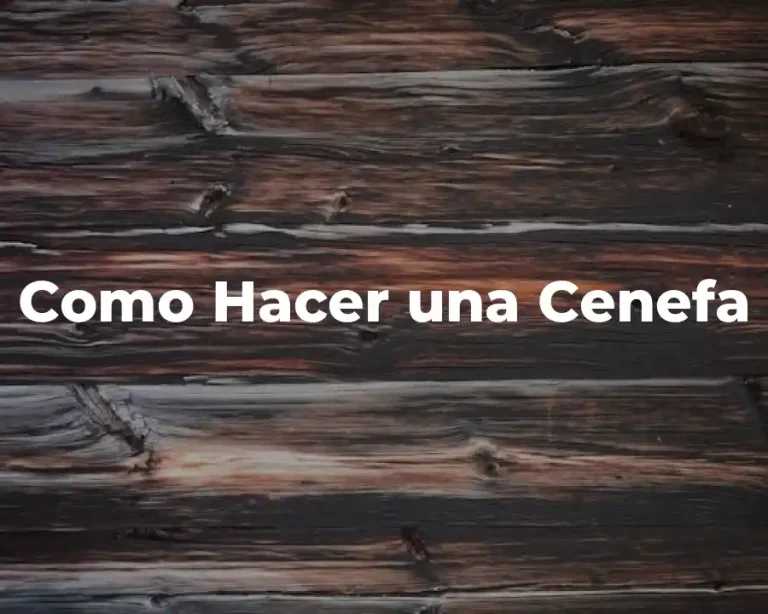 Como Hacer una Cenefa