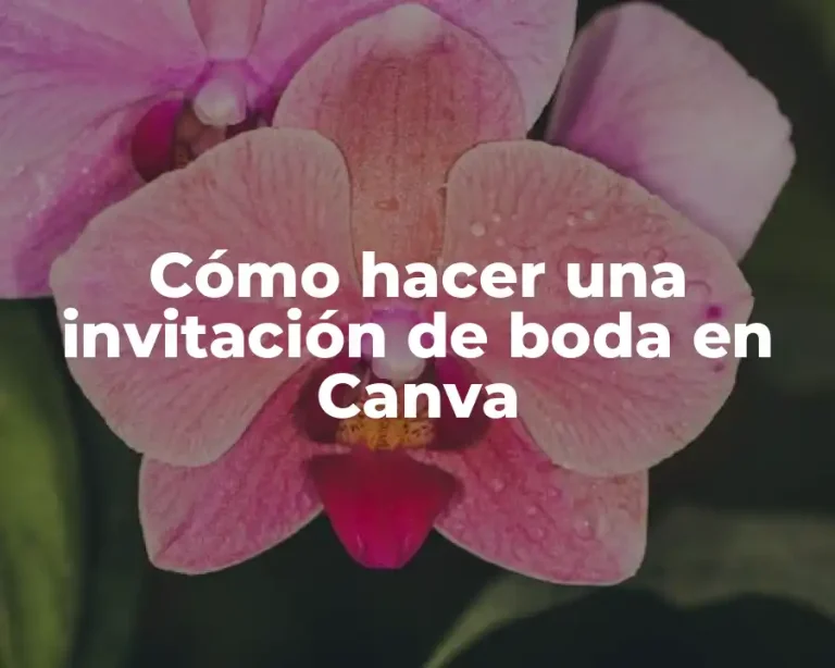 Cómo hacer una invitación de boda en Canva