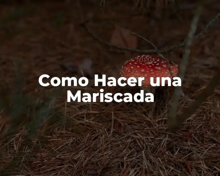 Como Hacer una Mariscada