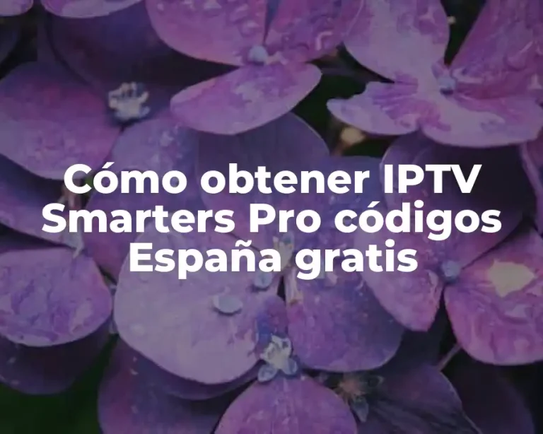Cómo obtener IPTV Smarters Pro códigos España gratis
