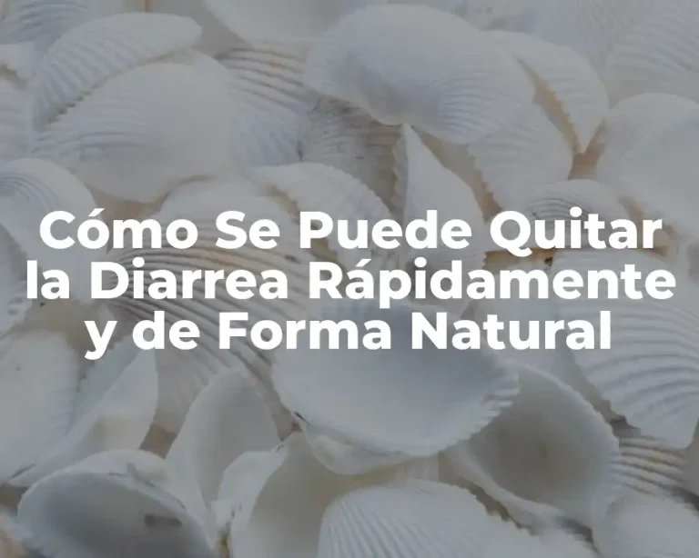 Cómo Se Puede Quitar la Diarrea Rápidamente y de Forma Natural