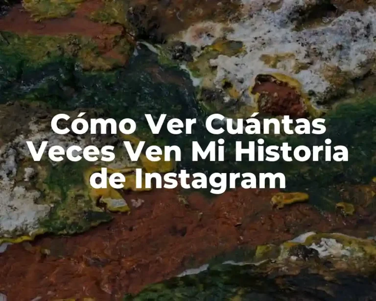 Cómo Ver Cuántas Veces Ven Mi Historia de Instagram