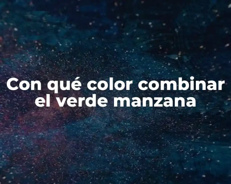 Con qué color combinar el verde manzana