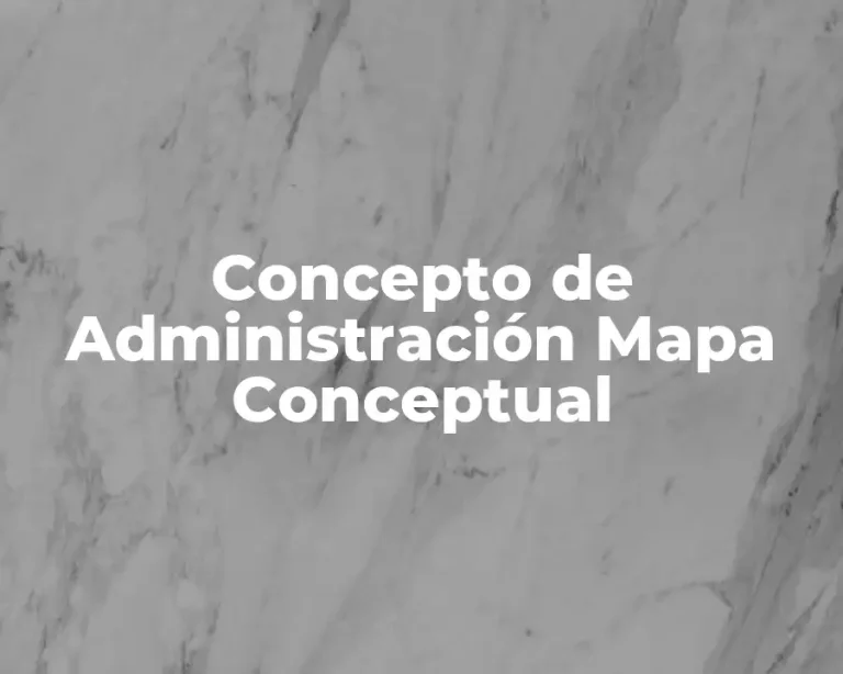 Concepto de Administración Mapa Conceptual