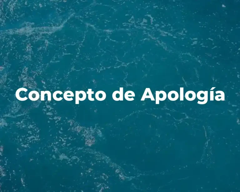 Concepto de Apología