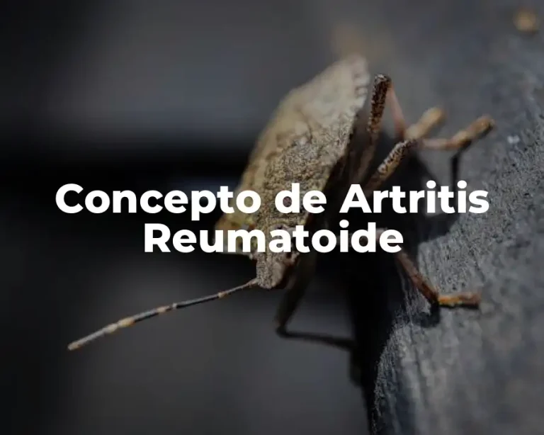 Concepto de Artritis Reumatoide