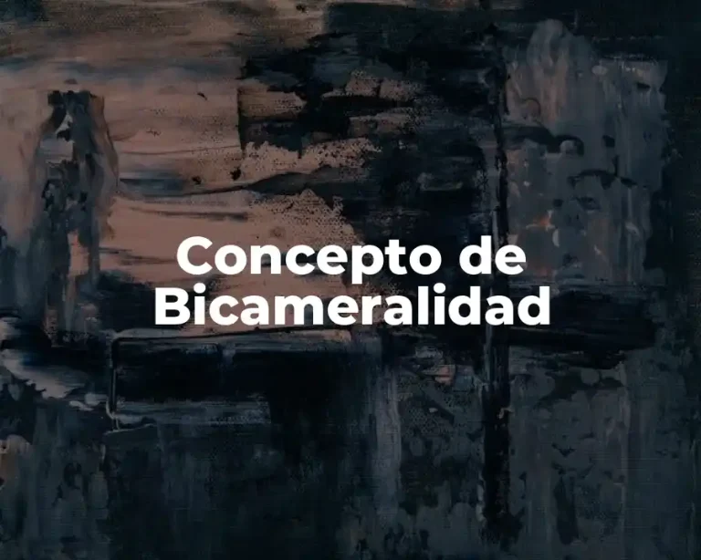 Concepto de Bicameralidad