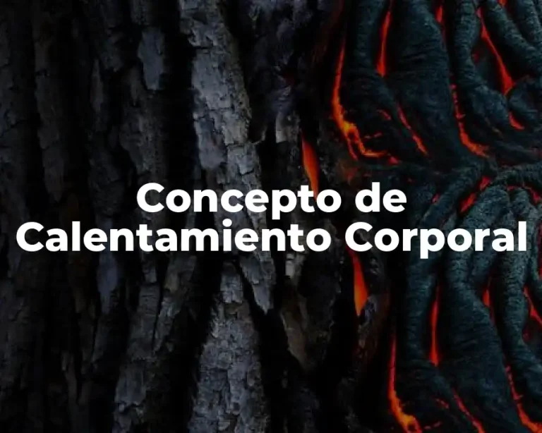 Concepto de Calentamiento Corporal