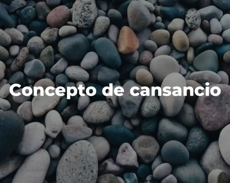 Concepto de cansancio