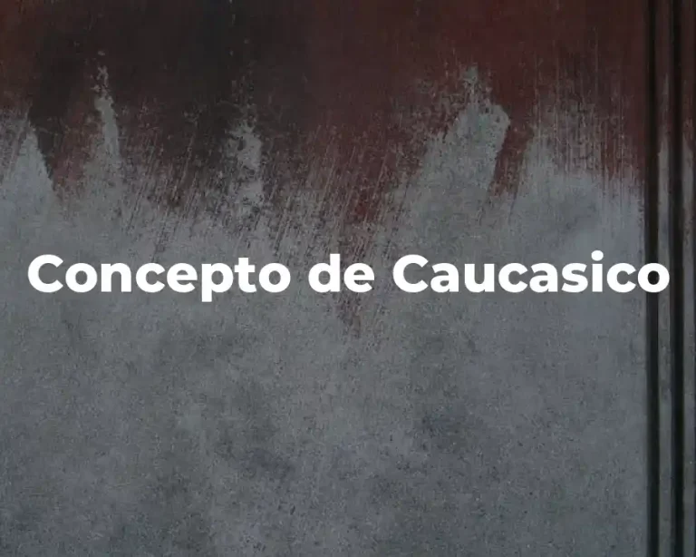 Concepto de Caucasico