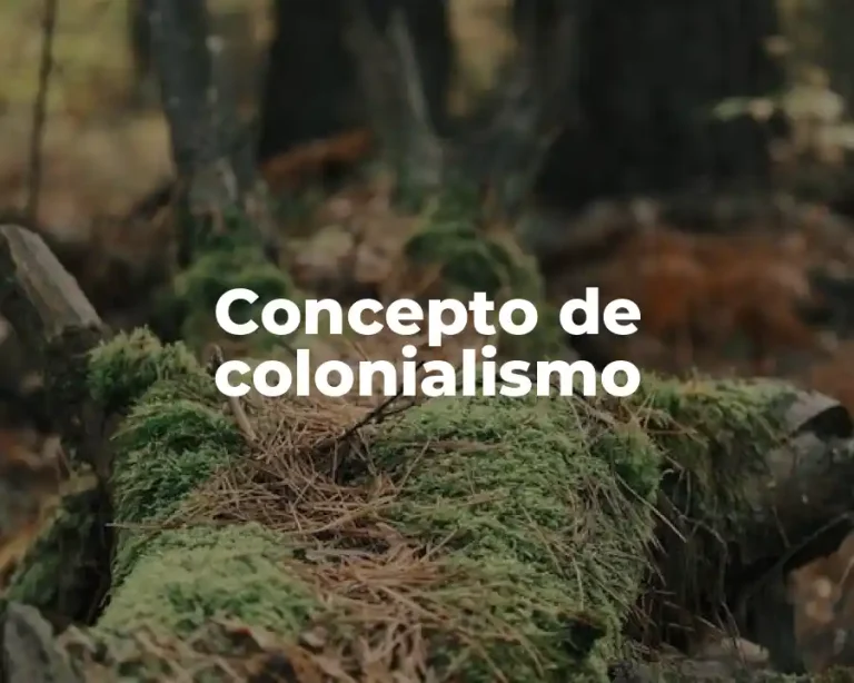 Concepto de colonialismo