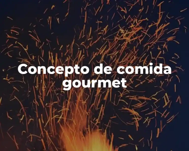 Concepto de comida gourmet
