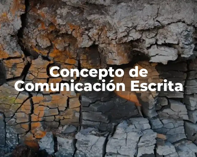 Concepto de Comunicación Escrita