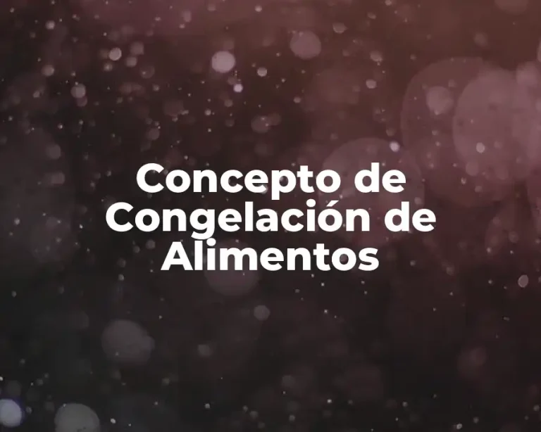 Concepto de Congelación de Alimentos