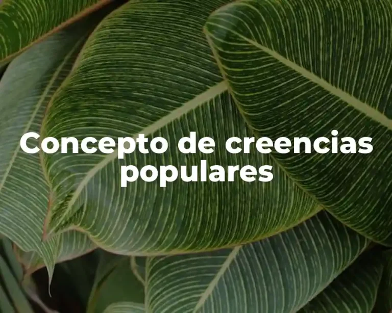 Concepto de creencias populares
