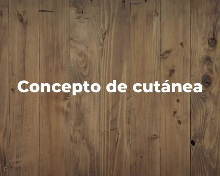 Concepto de cutánea