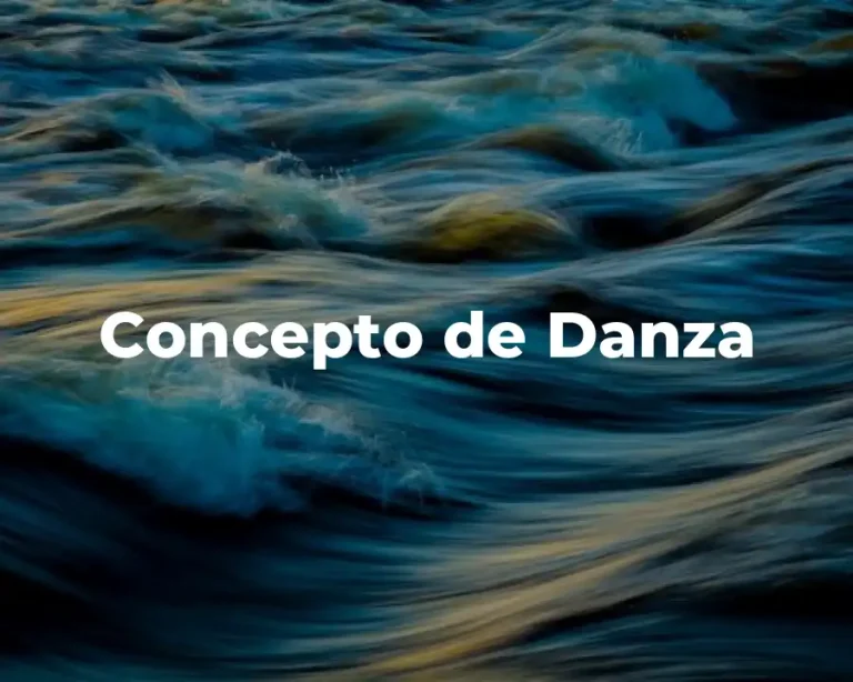 Concepto de Danza