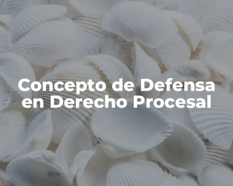 Concepto de Defensa en Derecho Procesal