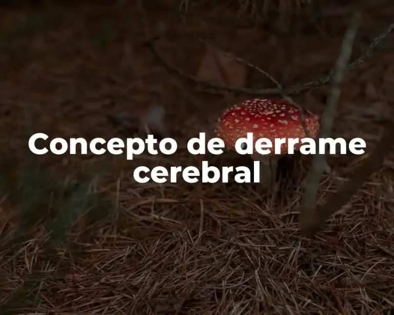 Concepto de derrame cerebral