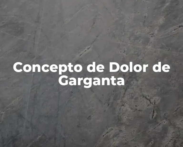 Concepto de Dolor de Garganta