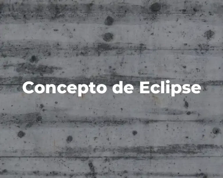 Concepto de Eclipse