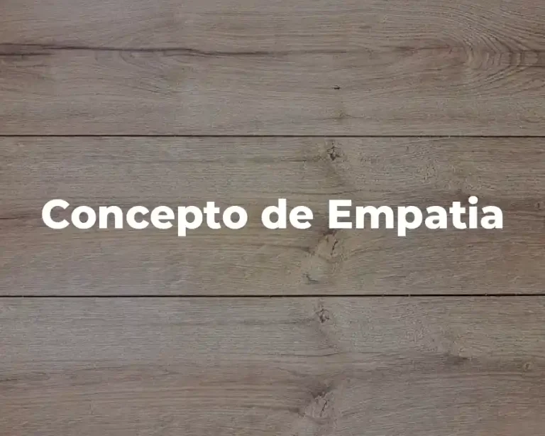 Concepto de Empatia