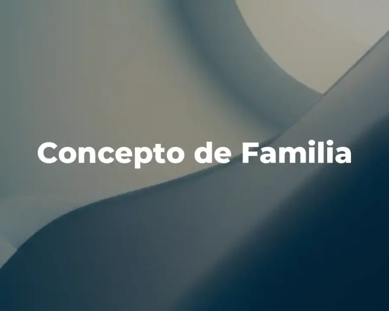Concepto de Familia