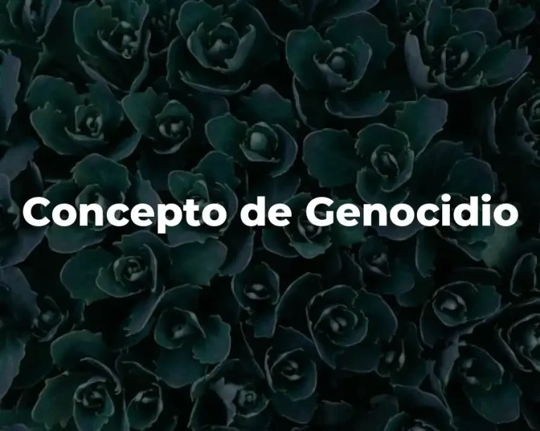Concepto de Genocidio