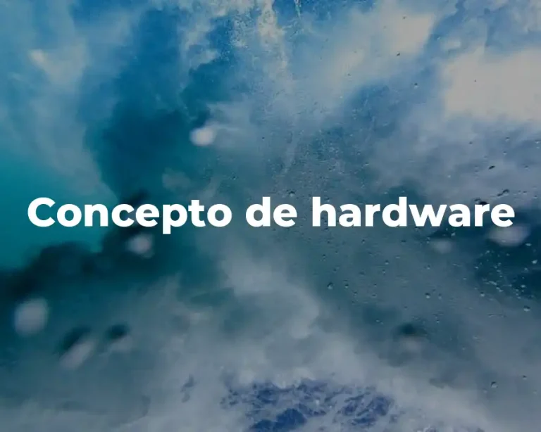 Concepto de hardware