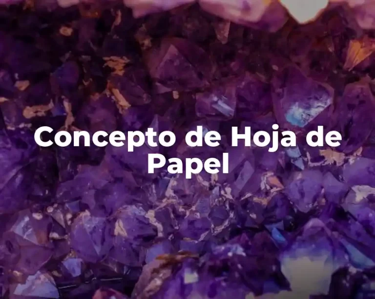 Concepto de Hoja de Papel