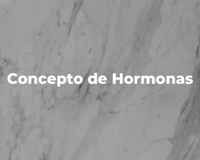Concepto de Hormonas