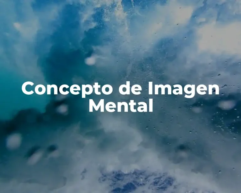 Concepto de Imagen Mental