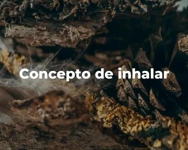 Concepto de inhalar