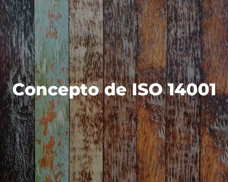 Concepto de ISO 14001