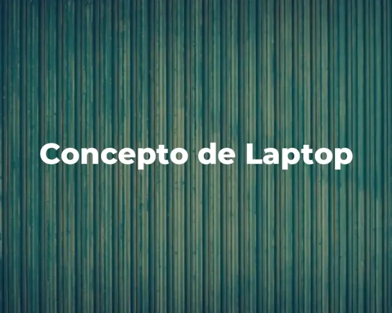 Concepto de Laptop