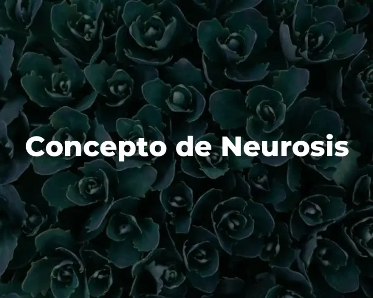 Concepto de Neurosis