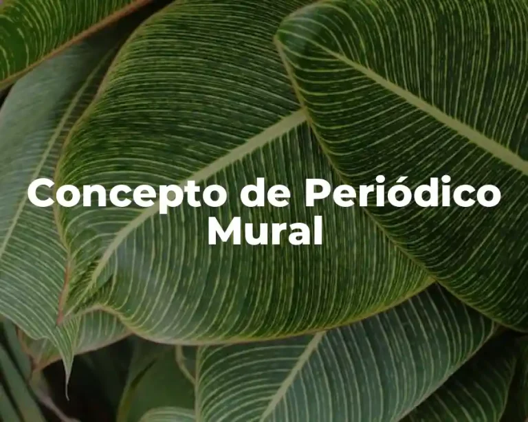 Concepto de Periódico Mural