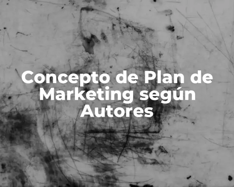 Concepto de Plan de Marketing según Autores