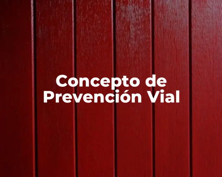 Concepto de Prevención Vial