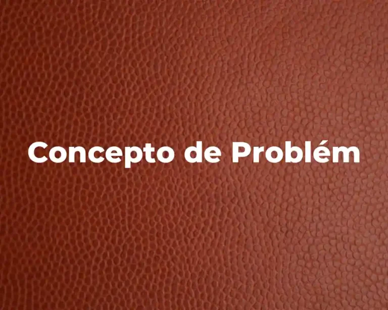 Concepto de Problém