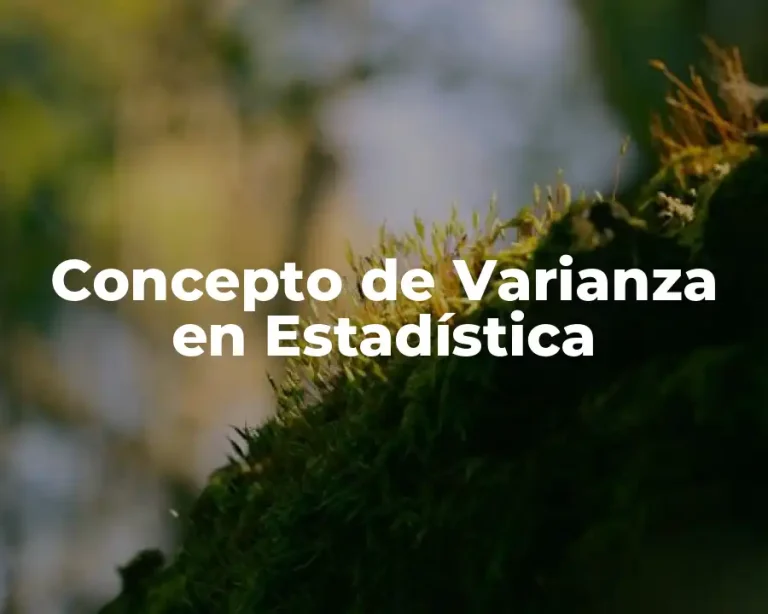 Concepto de Varianza en Estadística